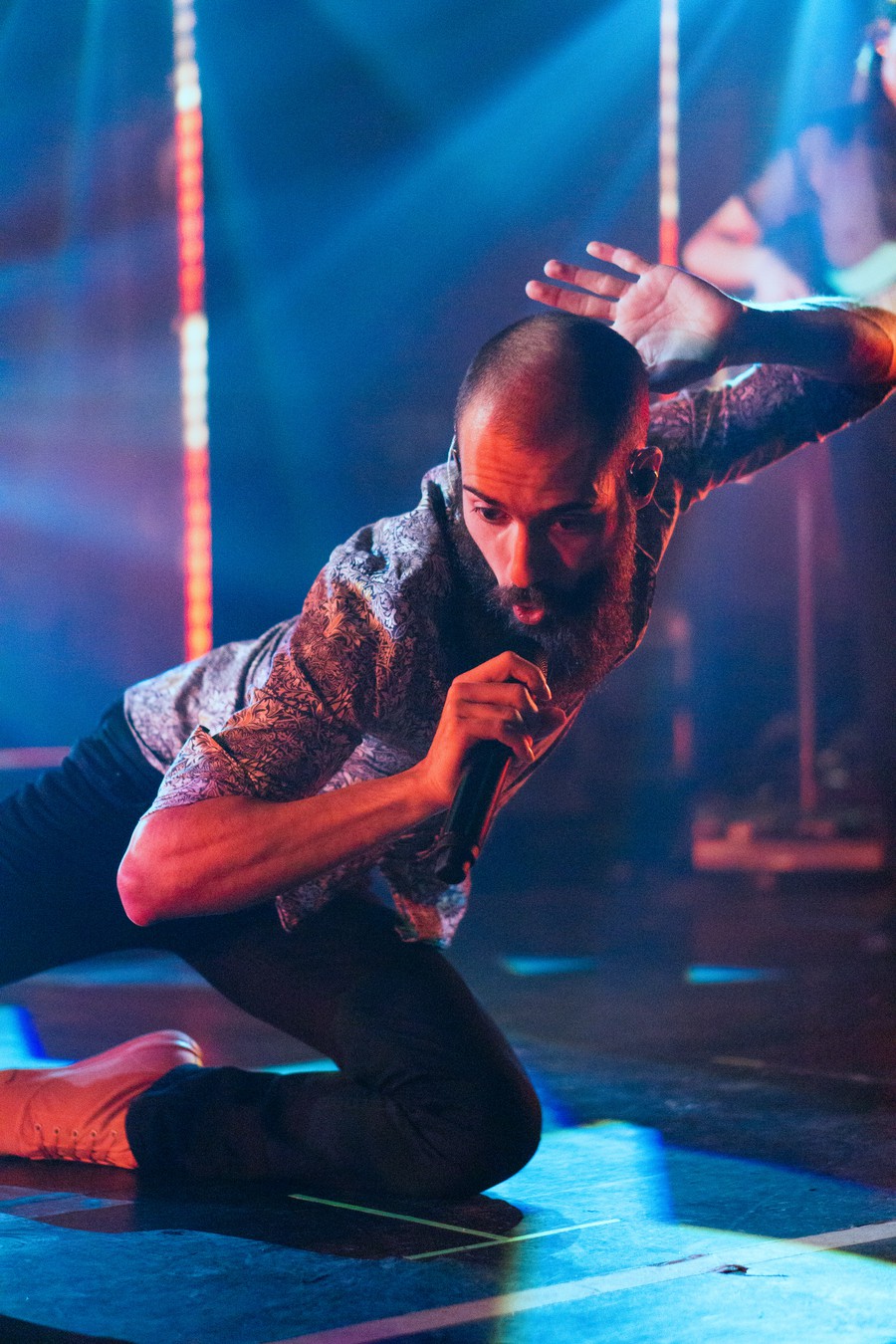 Delivering a performance just as lively as their name, Rainbow Kitten Surprise's set at the Riviera was colorful to say the least.