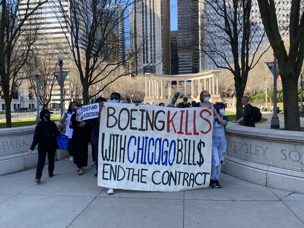 In Millennium Park, #CareNotCops Stands in Solidarity Against Boeing - Vimarsana News