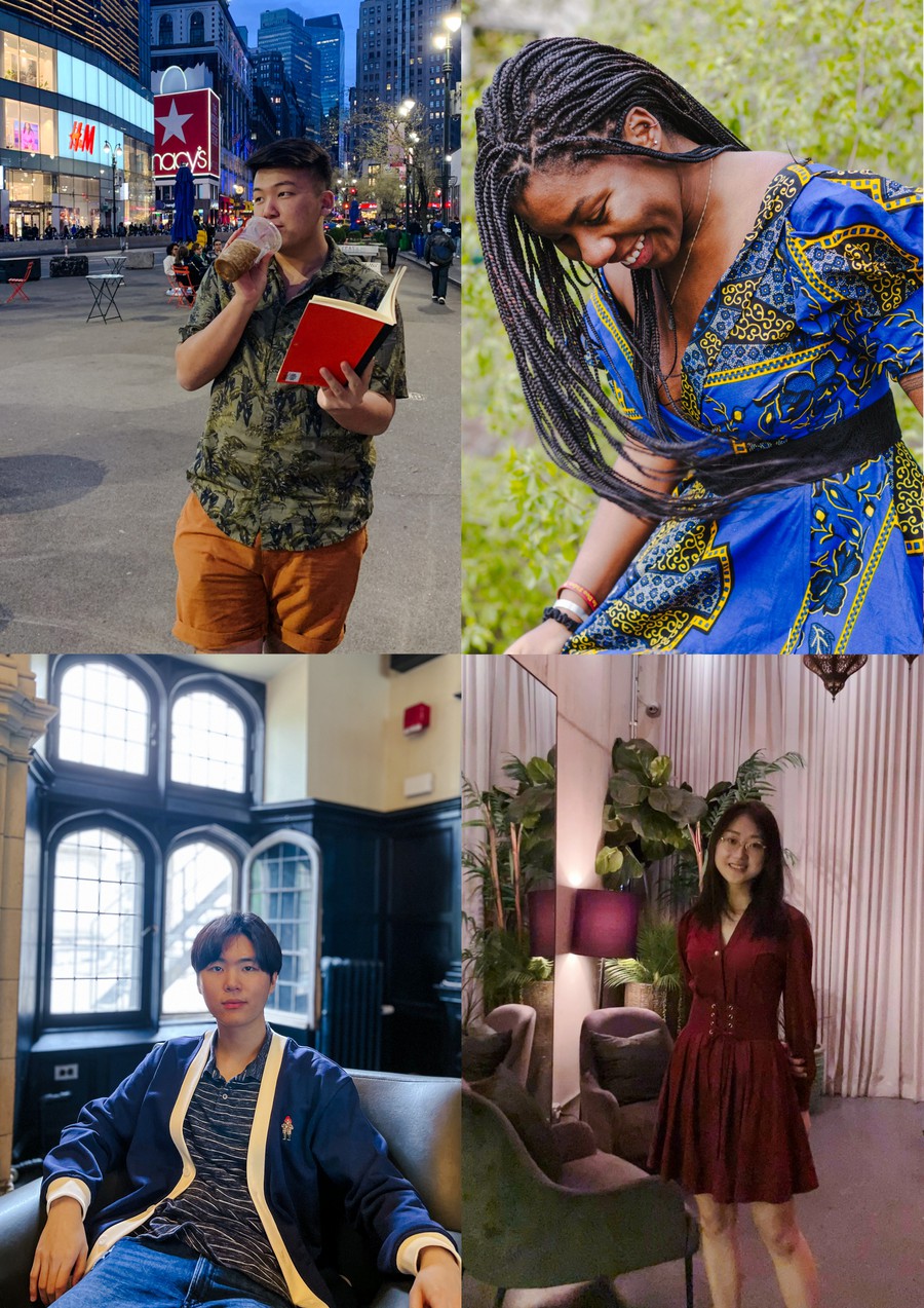 Brandon Zang (Top Left), Leandra Wilson-Patrick (Top Right), Jeong Whan Lee (Bottom Left), and Emma Yan (Bottom Right)